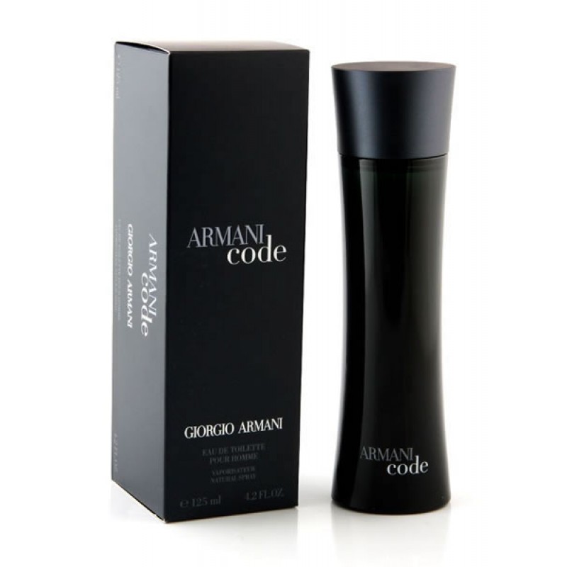 armani code black bottle